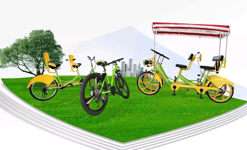 景區(qū)共享單車展示